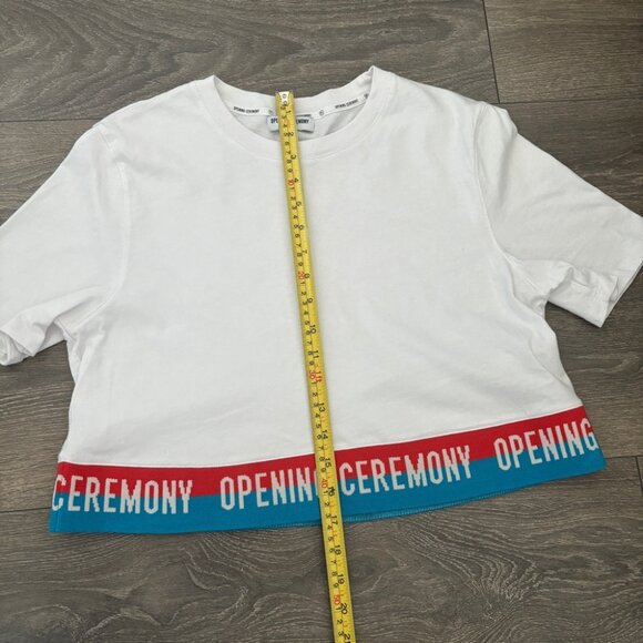 Opening Ceremony Graphic Print Crew Neck Crop Top - Picture 11 of 12